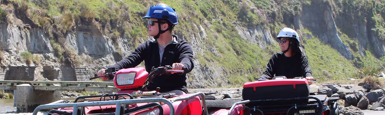 ATV Riders wearing Quadsafe helmets from Pacific Helmets Lakeland